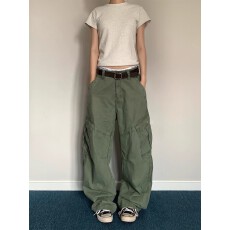批发成分：100棉美式工装裤男女春秋季潮牌宽松阔腿裤子高街<b class='q'>休闲</b>长裤