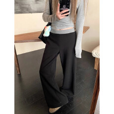 批发阔腿裤子秋季2025新款美式复古垂感百搭拖地<b class='q'>长裤</b>春秋季