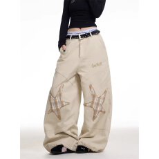 批发原版质量2025派牛春秋潮牌宽松直筒阔腿百搭高街<b class='q'>休闲</b>裤男女同款