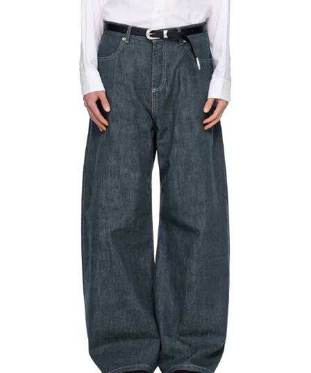 아메리칸 ootd 레트로 모통이 칼 청바지 남녀 2026 봄 가을 새로운 하이웨이스트 루즈핏 스트레이트 넓은 다리 길이 바지