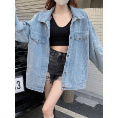 批发实拍实价~牛仔外套女2026<b class='q'>秋</b>季新款韩版ins复古小众设计感夹克上衣