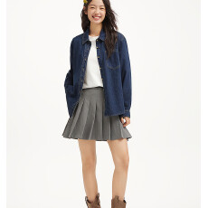 批发长袖<b class='q'>牛仔</b><b class='q'>衬衫</b>上衣2026年春季新款美式复古胸前口袋<b class='q'>牛仔</b><b class='q'>衬衣</b>