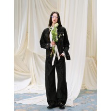 批发蓝色美式复古牛仔外套秋<b class='q'>冬</b>休闲夹克宽松气质套装女