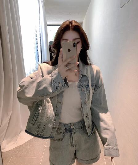 블랙 표준 summer 바다 소금 블루 데님 얕은 봄 산소 센스
