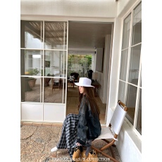 批发叶子 YEZIYZZ 美式复古牛仔棒球服<b class='q'>女装</b>春季水洗做旧宽松拉链外套