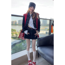 批发韩系气质辣妹复古牛仔外套短裙女装2025<b class='q'>秋</b>冬新款百搭休闲时髦套装
