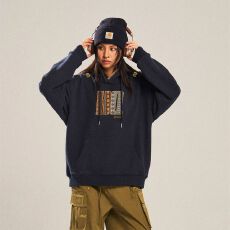 小红书纯棉华棉复合牛奶丝320克银狐绒420克创意帽边连帽卫衣