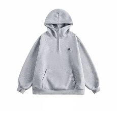 小红书原版特价纯棉华棉复合仿棉360克连帽高领半拉链卫衣