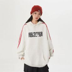 小红书特价防棉华棉复合牛奶丝300克银狐绒400克条纹连帽卫衣