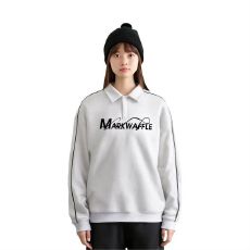 批发小红书原版特价（纯棉华棉复合仿棉360克）线条<b class='q'>衬衫</b>领卫衣