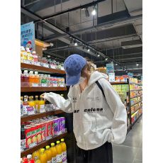 批发小红书纯棉华棉复合牛奶丝320克银狐绒420克休闲情侣装开衫外套