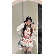 批发小红书防棉华棉复合牛奶丝300克银狐绒400克无绳无袋连帽卫衣女