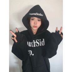 批发小红书特价防棉华棉复合牛奶丝300克银狐绒400克无绳连帽卫衣女