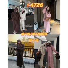 批发superniniyy 20%羊毛慵懒纸片人超嗲九分<b class='q'>裤</b>半身裙连帽毛衣套装女