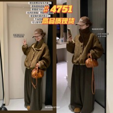 批发SS/SEASON STORY 韩定制款拼接<b class='q'>显瘦</b>兔毛高端重磅防风保暖秋冬外套