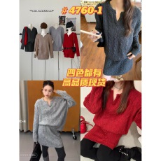 批发韩版麻花编织V领长袖针织毛衣+高腰短裙两件套2025冬季气质套装女