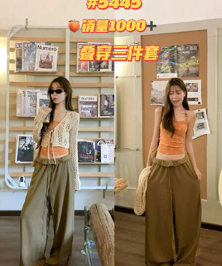 한 번 작은 짭짤한 한 부서 주황색 도트 무늬 캐미솔 여름 몸매 가꾸기 쇼트 스타일 이슬 허리 인사이드 가져 가라. 민소매 맨위