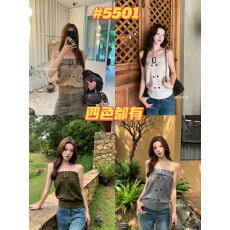 批发GS.GOOD START美辣针织抹胸！呼声超高韩系时髦排扣休闲小衫女