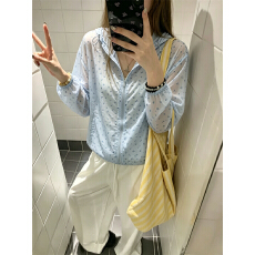 批发实拍 韩系<b class='q'>甜美</b>超轻薄防晒衣 小碎花夏季小碎花薄外套女