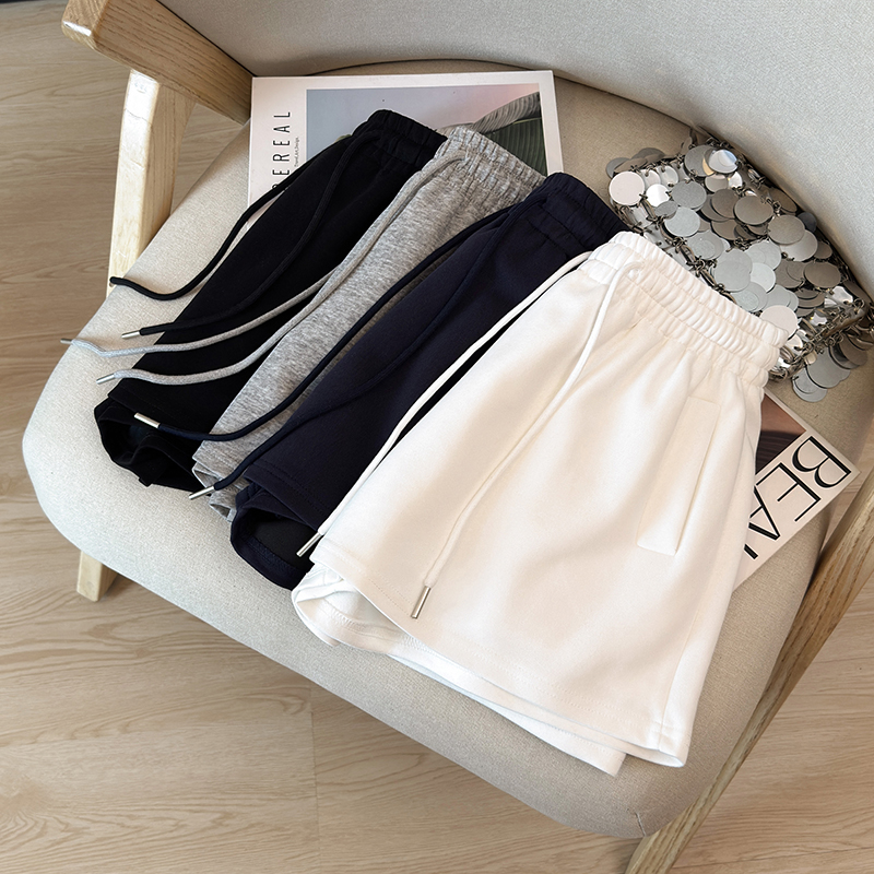 봄 여름 새로운 페이크 레이어드 짧은 바지 한국 스타일 하이웨이스트 반신 스커트 다용도 캐주얼 바지 몸매 가꾸기 슬림해 보이는 A라인 스커트