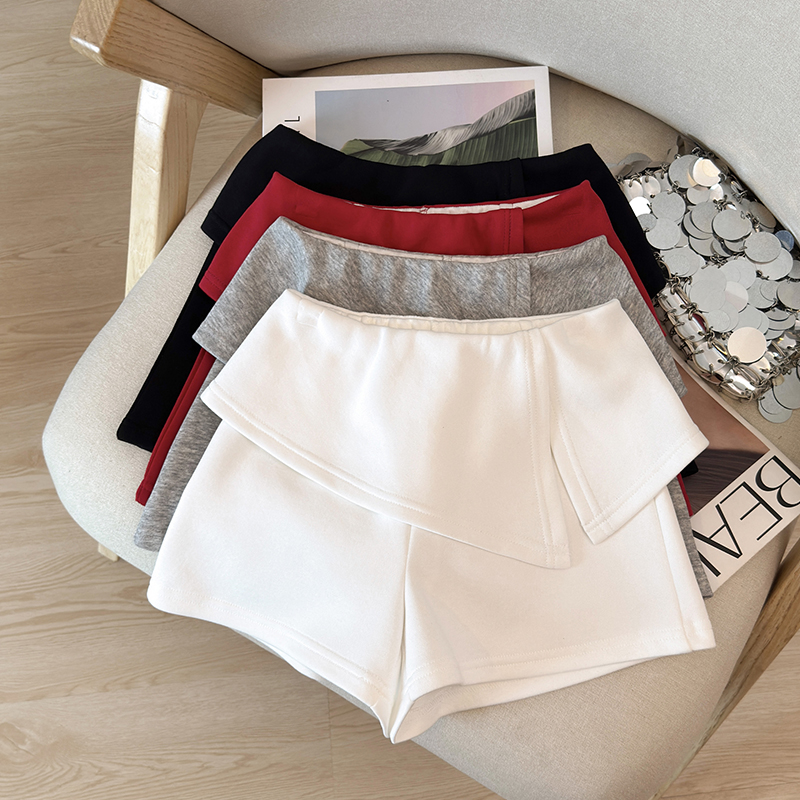 RY1173# 春夏新款阔腿短裤韩版高腰a字短裤多巴胺百搭休闲裤宽松显瘦短...