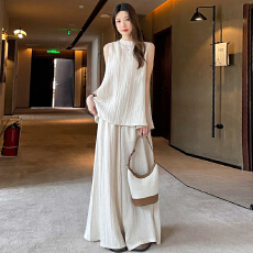 批发图片已处理2026夏季新款宽松显瘦无袖背心阔腿裤两件套