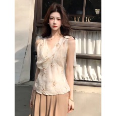 批发2026新款气质温柔上衣+阔腿裤高腰<b class='q'>百搭</b><b class='q'>休闲裤</b>套装