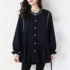 批发实拍2026春季新款时尚韩系简约<b class='q'>刺绣</b><b class='q'>衬衫</b>气质宽松百搭宽松长袖上衣