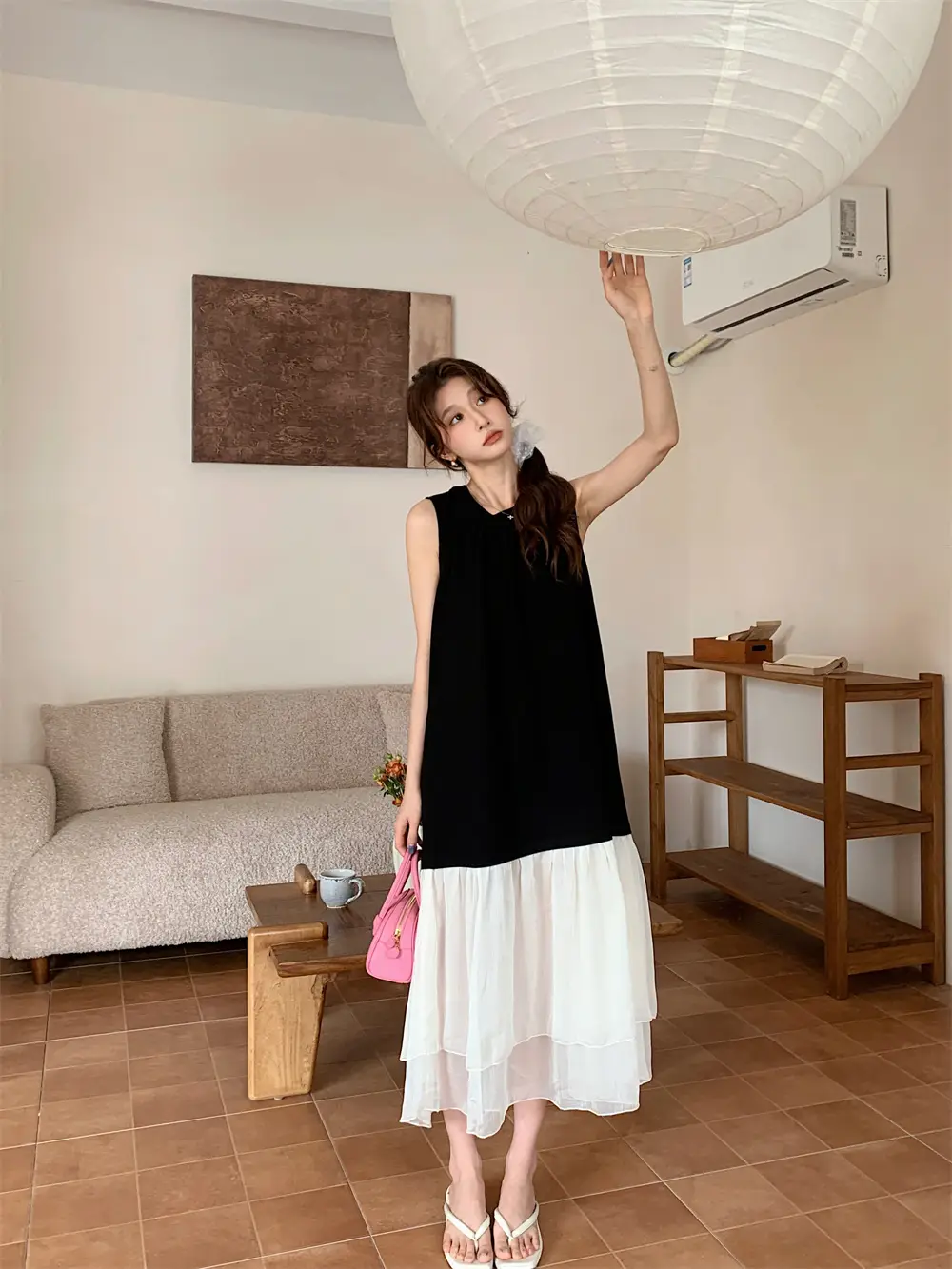 프리미엄 블랙 원피스 상세 이미지 5