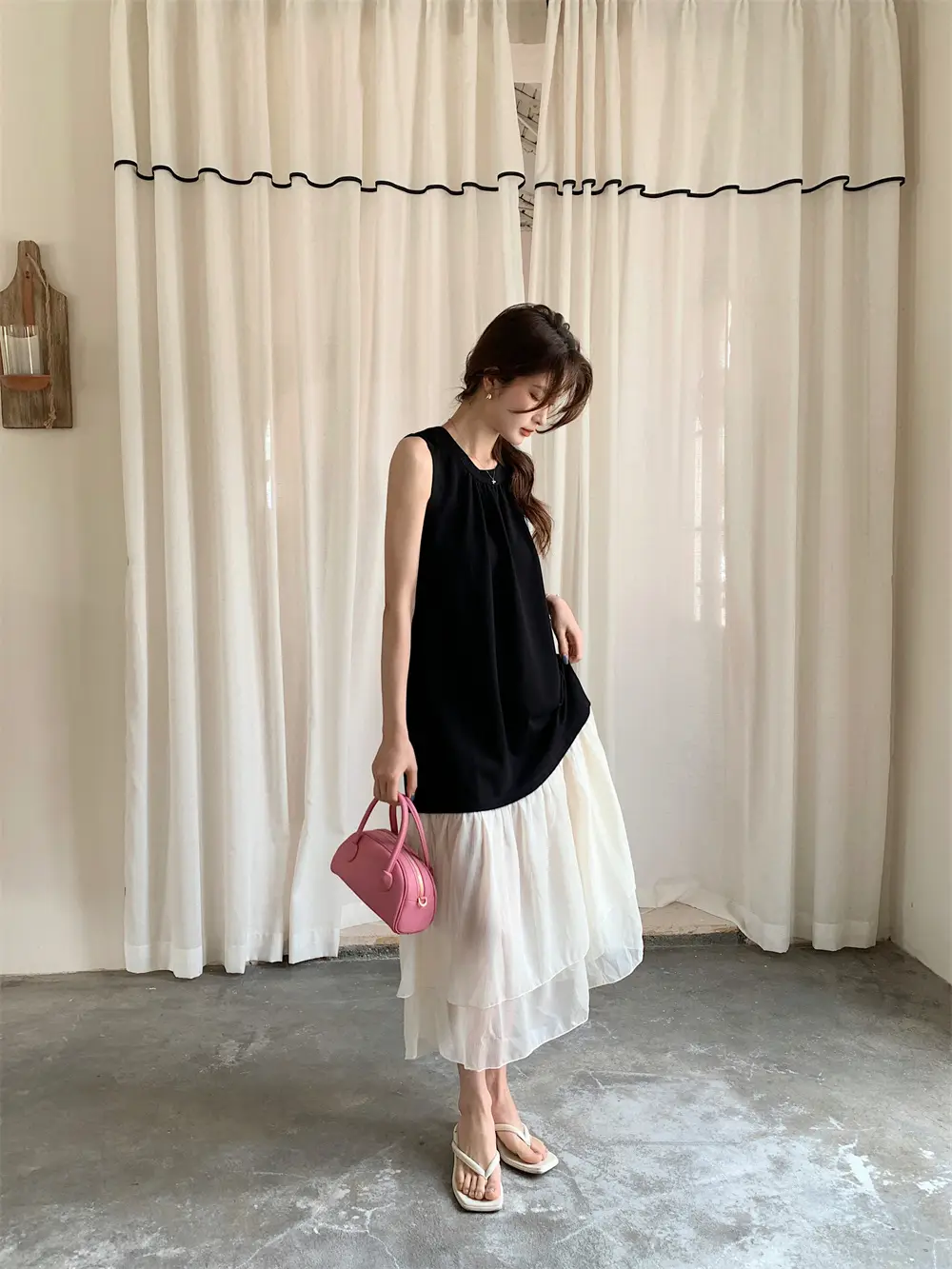 프리미엄 블랙 원피스 상세 이미지 10