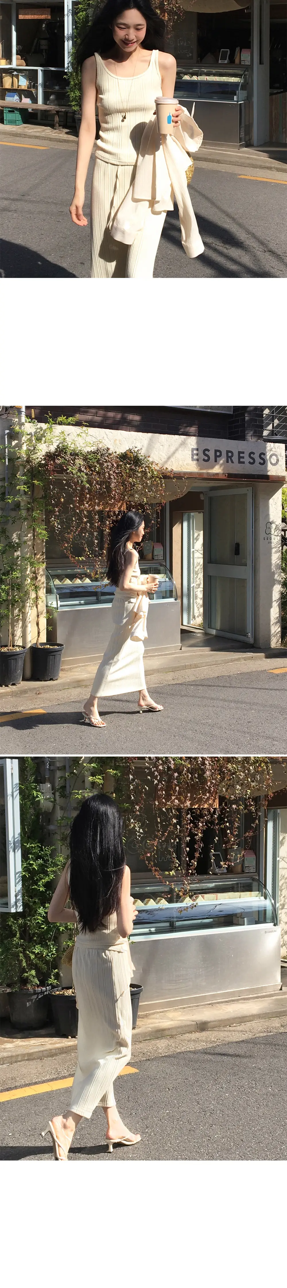 인스 스타일 헤링본 셋업 세트 상세 이미지 2