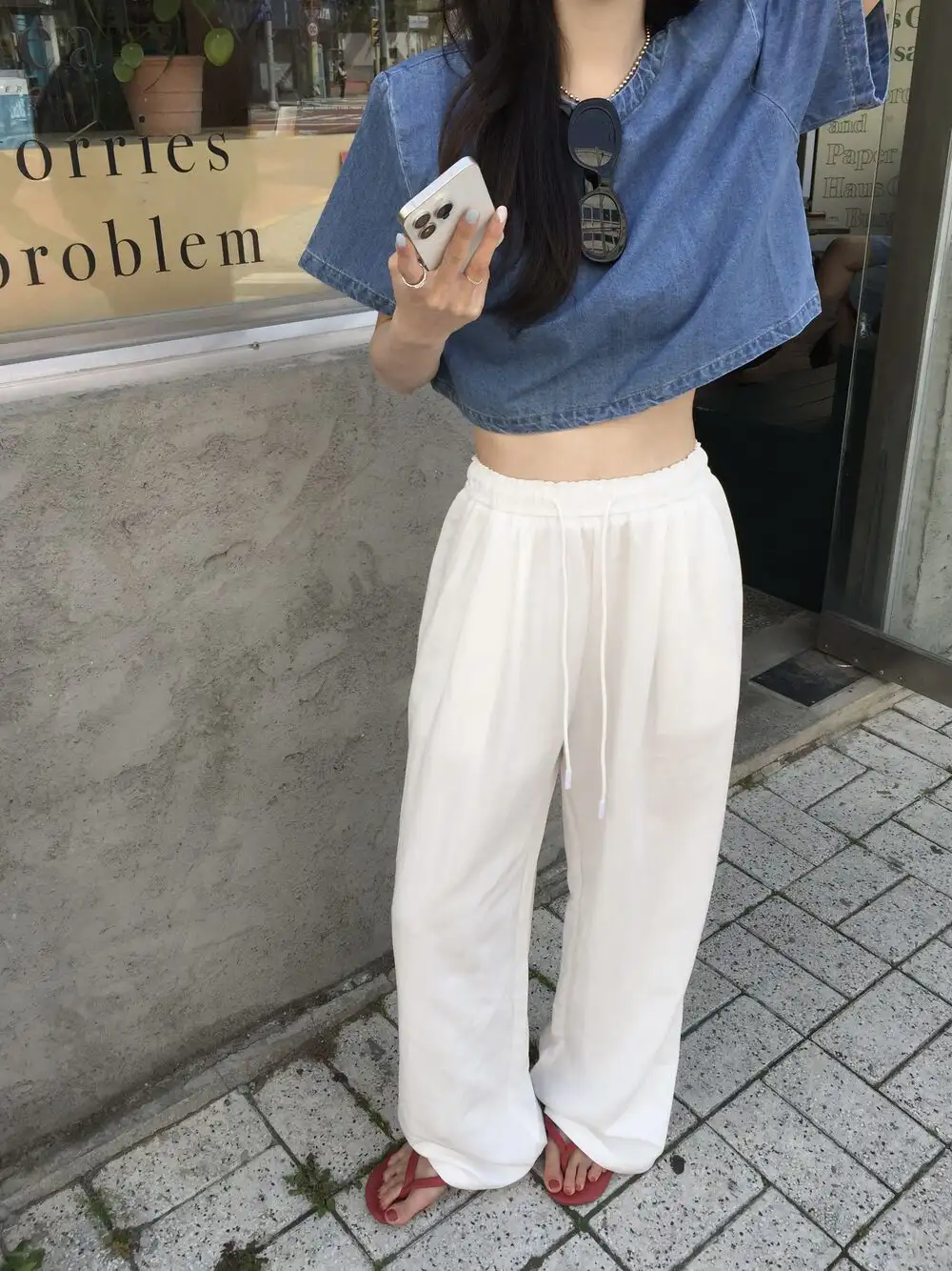 빈티지 데님 블루 반팔 셔츠 상세 이미지 19