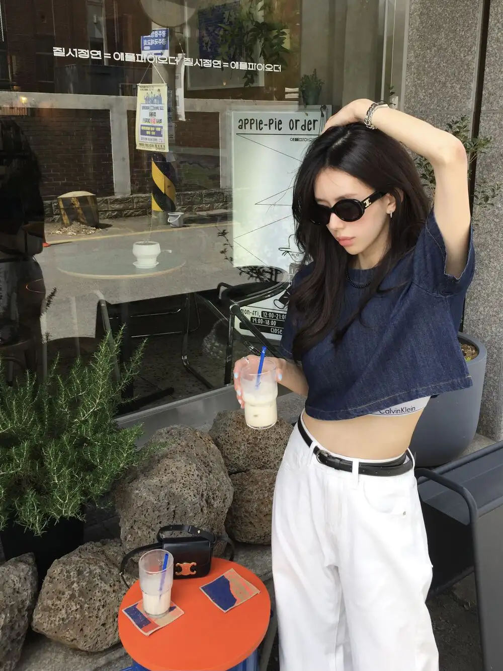 빈티지 데님 블루 반팔 셔츠 상세 이미지 22