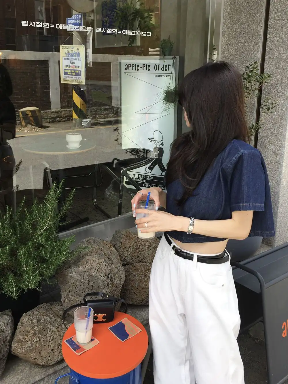 빈티지 데님 블루 반팔 셔츠 상세 이미지 31