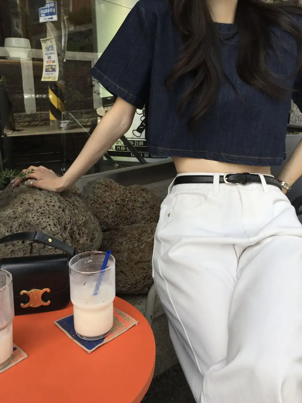 빈티지 데님 블루 반팔 셔츠 상세 이미지 37