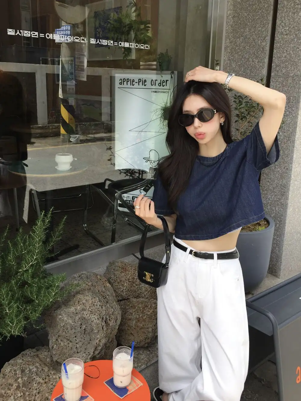 빈티지 데님 블루 반팔 셔츠 상세 이미지 47