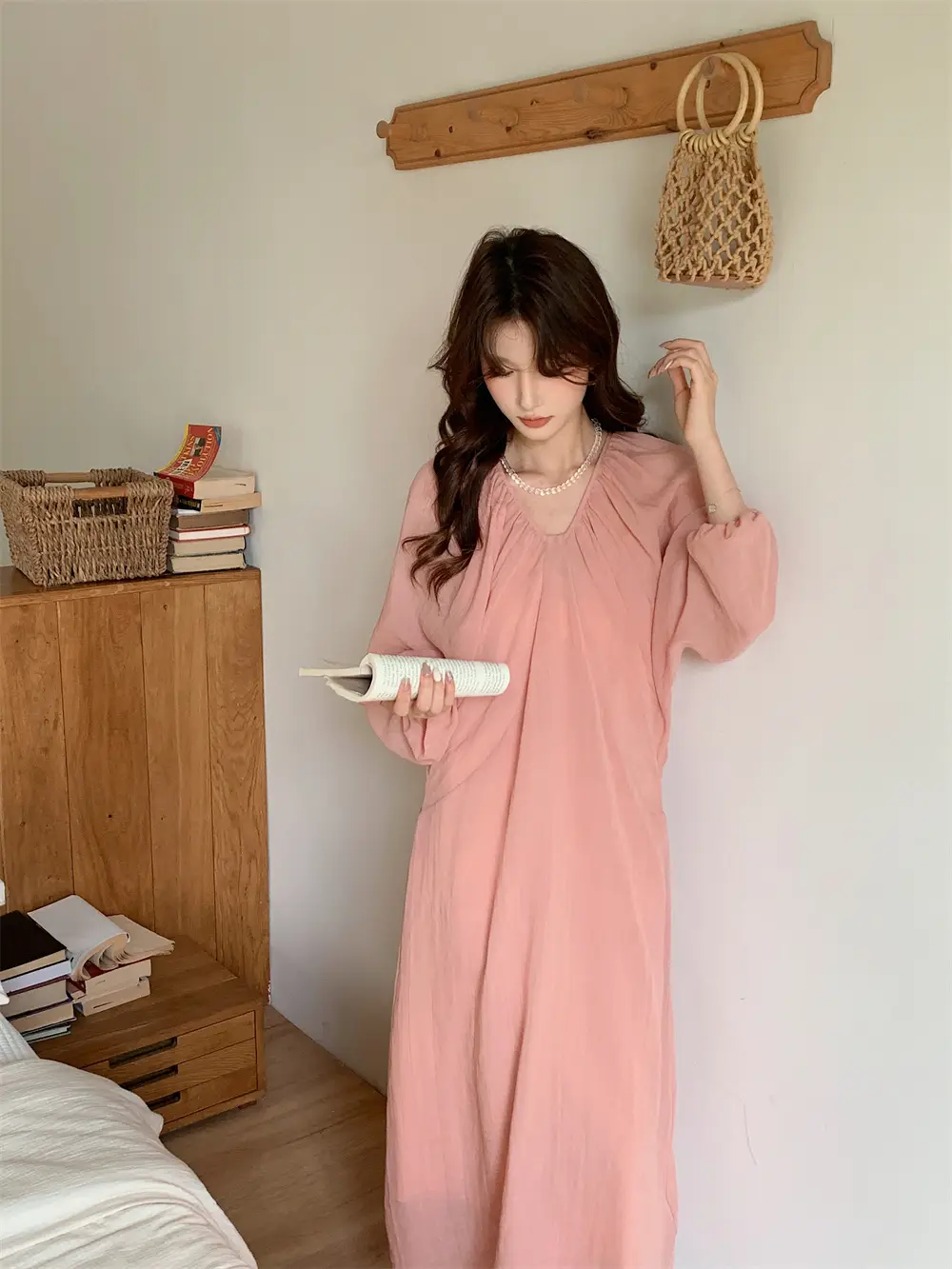여성용 루즈 풀오버 원피스 상세 이미지 3