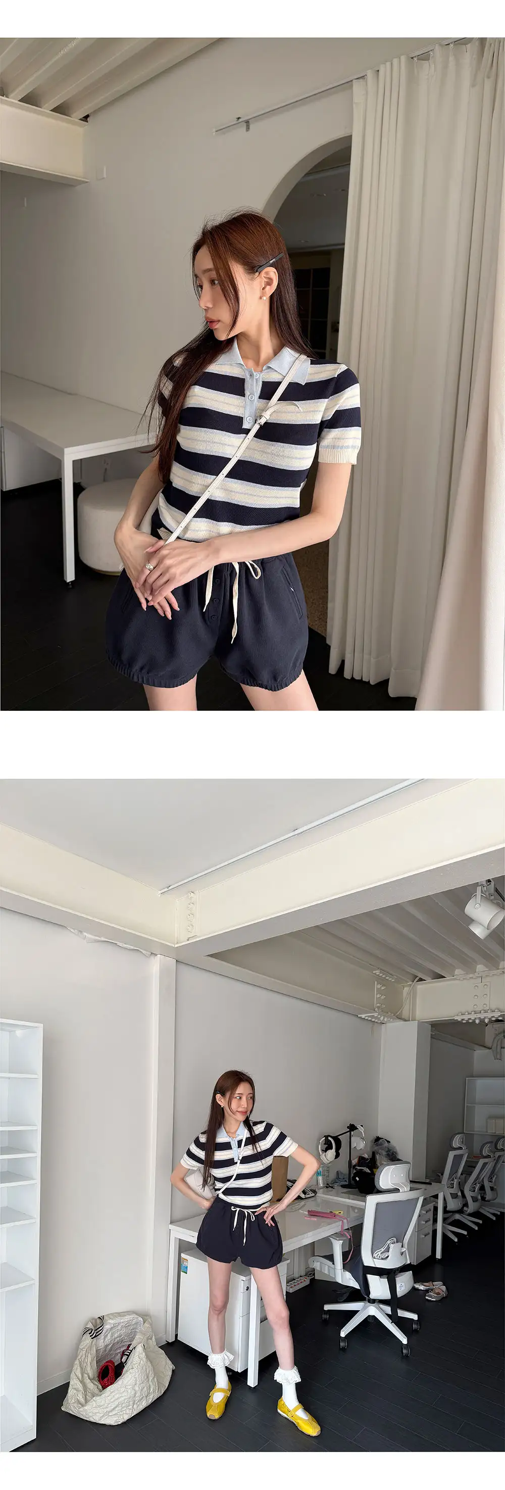 미우 시리즈 빅타임 폴로 셔츠 상세 이미지 5