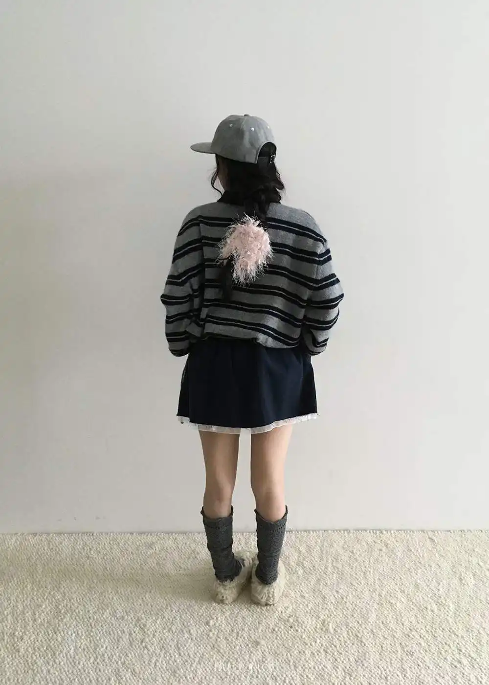 인스 키즈 빈티지 컬러스트라이프 니트 상세 이미지 6