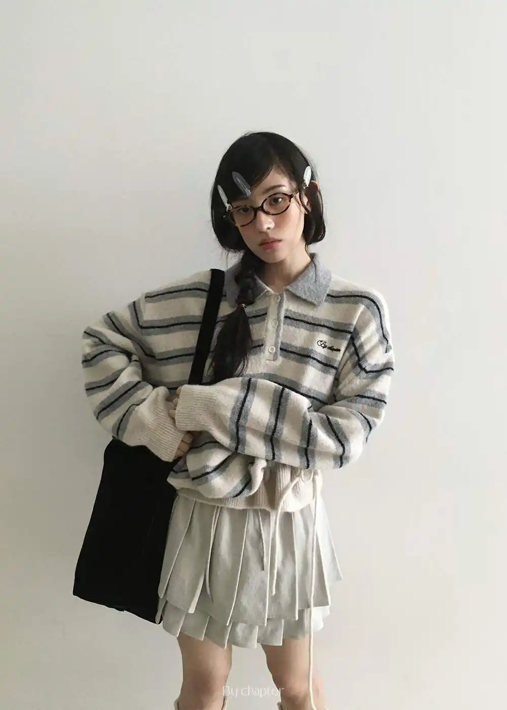 인스 키즈 빈티지 컬러스트라이프 니트 상세 이미지 11