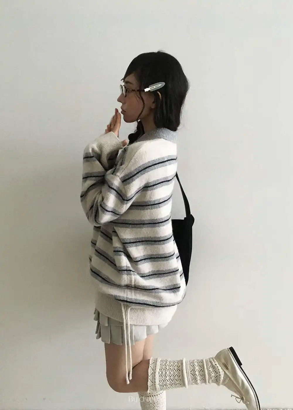 인스 키즈 빈티지 컬러스트라이프 니트 상세 이미지 13