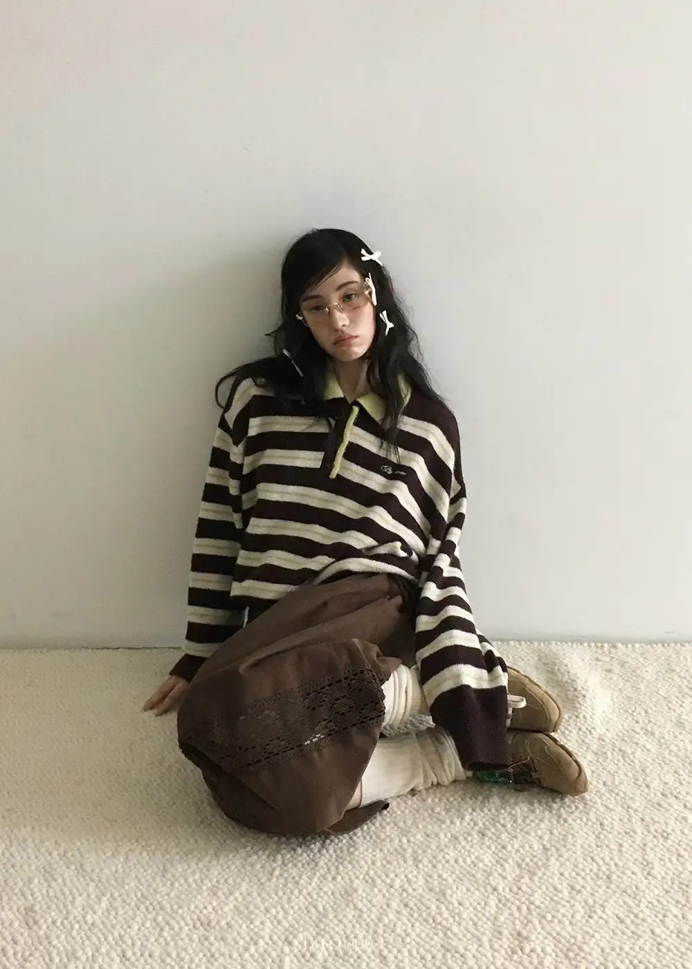 인스 키즈 빈티지 컬러스트라이프 니트 상세 이미지 24