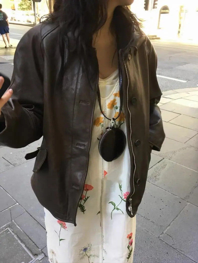 러블리 플라워 패턴 루즈핏 민소매 투피스 원피스 상세 이미지 32