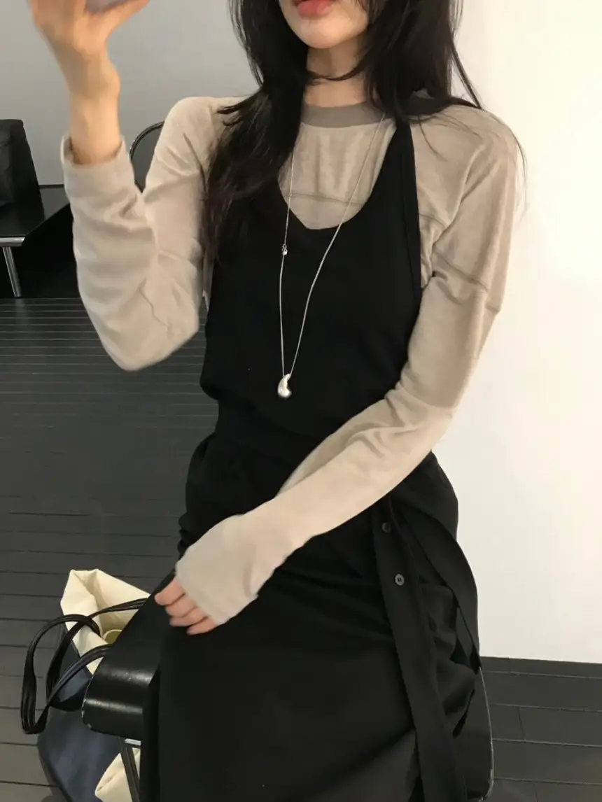 체크 블라우스 드레스 상세 이미지 10