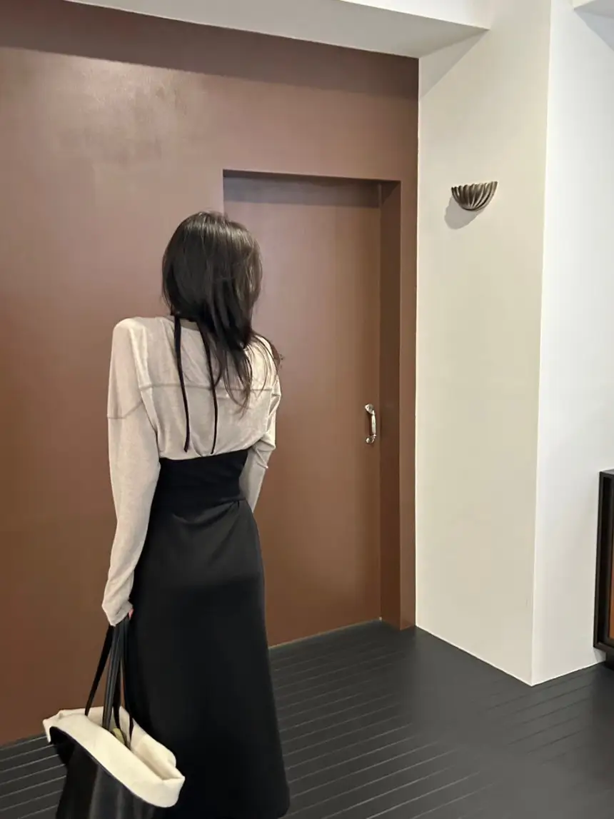 체크 블라우스 드레스 상세 이미지 11
