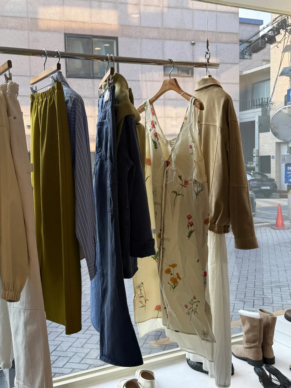 러블리 플라워 패턴 루즈핏 민소매 투피스 원피스 상세 이미지 6