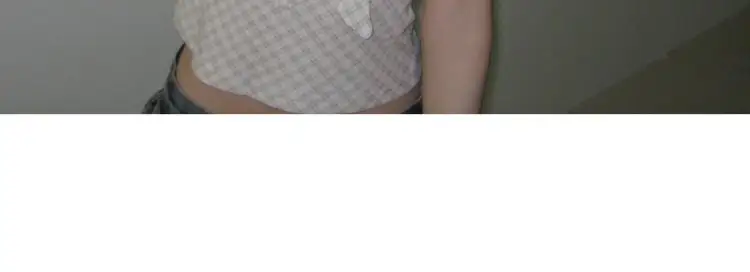 반소매 체크 패턴 퍼프소매 티셔츠 상세 이미지 21