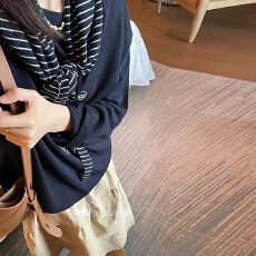 批发早春高级感带披肩上衣半身裙两件套孕妇<b class='q'>百搭</b>慵懒风简约时尚套装