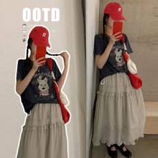 批发孕妇装夏套装上衣女夏季<b class='q'>短</b>袖t恤外出时尚两件套网红孕妇夏装