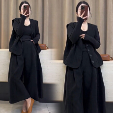 批发灯芯绒休闲马甲外套慵懒感长袖<b class='q'>T</b><b class='q'>恤</b>马甲2件套＋孕妇<b class='q'>裤</b>子套<b class='q'>装</b>